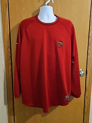 Nike Team Authentics Miami Heat Warm Up Long Sleeve Size XL Embroidered • $35