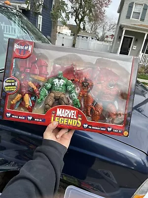 Marvel Legends HOUSE OF M Box Set Iron Man Hulk The IT Inhuman Torch ToyBiz NEW • $135