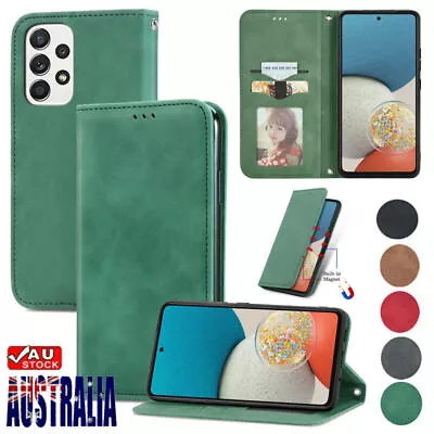 For Samsung S23 S22 S21 S20 FE Ultra S10 Plus Wallet Leather Cover Magnetic Case • $12.59