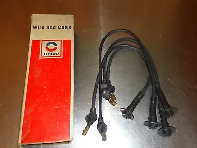 New NOS Delco Packard Spark Plug Wires Wire Set Dated 3Q-74 4-Cylinder 1974 1975 • $18
