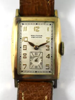 Vintage Waltham Premier Unisex 21.90mm Wrist Watch W/Original Band/Buckle Lot.ey • $36.99