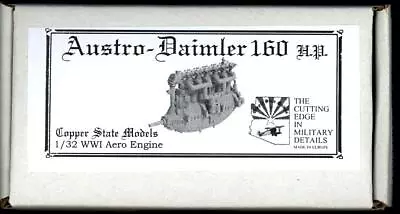 Copper State Models 1/32 AUSTRO DIAMLER 160 H.P. ENGINE Resin Kit • $29.11