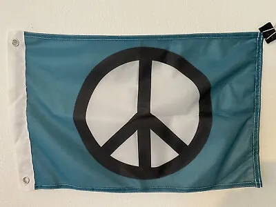  12''x18'' Peace Symbol Super Polyester Boat Motorcycle Flag Banner Grommets10 • $7.83