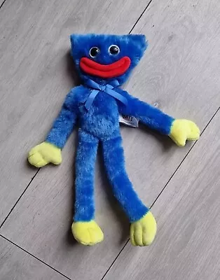 Official Poppy Playtime Blue Smiling Huggy Wuggy Soft Plush Toy 34cm • £20