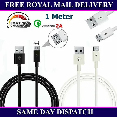 Fast 2A Micro USB Charger Cable Lead For All Wireless Mini Bluetooth Speakers UK • £2.99