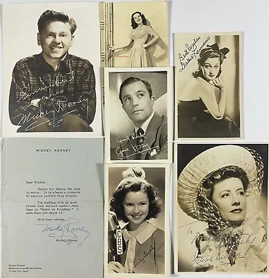 Mickey Rooney Autograph Fan Letter With 5” X 7” Fan Photo Facsimile Signature • $74.99