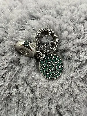 Lucky Four Leaf Clover Dangle Charm 797906NRGMX • £28