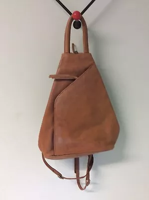 Jobis Tan Leather Backpack • £10