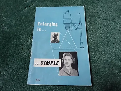 £1.99 • Buy Vintage Enlarging Is Simple - Gnome Photographic Products, Cardiff: 1950s