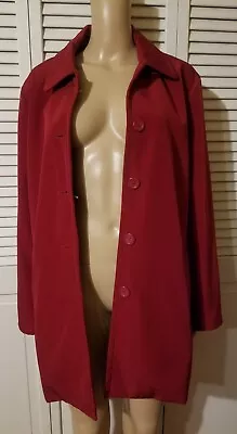 Merona Lightweight Button Front Polyester Jacket Red XL • $14