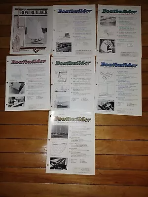 Vintage Lot Of 7 Boatbuilder The Journal Of Boat Design And Construction 1987-88 • $17.43