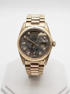 $40000 ROLEX DAY DATE PRESIDENT 36mm METEORITE DIAMOND Mens Watch SERVICED • $13850