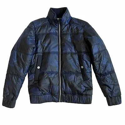 G Star Mens MEEFIC QUILTED Puffer Jacket Size M Blue  • $78.80