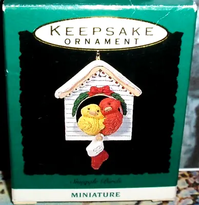 Snuggle Birds`1993`Miniature-Loving There Little Home-Hallmark Ornament- REDUCED • $8.50