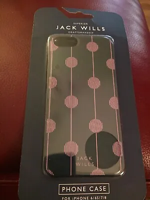 £10 • Buy Jack Wills IPhone 6/6S/7/8 Pink & Navy Phone Case