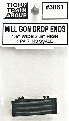 HO Scale Tichy Train Group 3061 Mill Gondola Drop Ends (1) Pair • $3.50