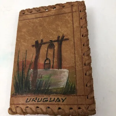 Pocket Notebook Refillable Leather Mini Composition Book Cover  Handmade URUGUAY • $25.85