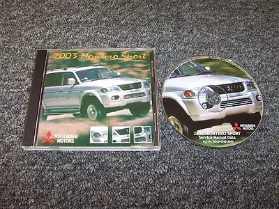 2003 Mitsubishi Montero Sport Shop Service Repair Manual DVD XLS Limited 3.8L V6 • $97.30