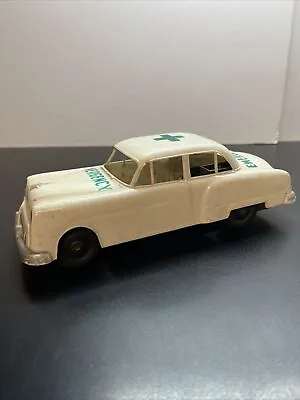 Vintage  1950's Toy Emergency Car Plastic Friction 9” Long C4 • $13