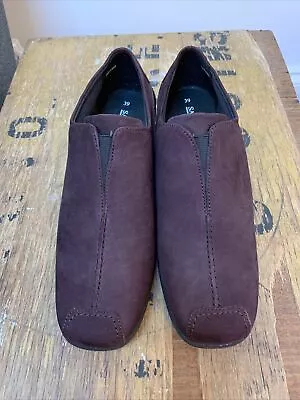 Sally O’Hara Leather Flat Shoes. Plum Coloured. UK Size 6 EU 39. New • £15