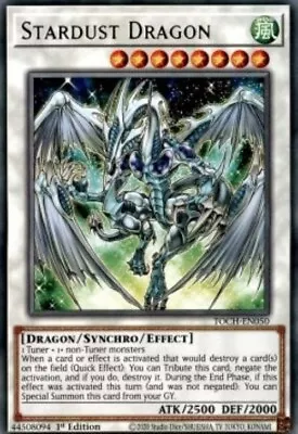 £4 • Buy Yugioh-Stardust Dragon-Rare-1st Edition-TOCH EN050 (NM)
