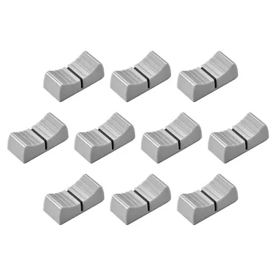 Console Mixer Slider Fader Knobs Replacement For Potentiometer Gray Black 10pcs • £8.03