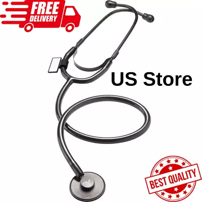 Lightweight Stethoscope Ii Black Dual Head Mdf Littmann Acoustica Doctors Nurses • $16.13