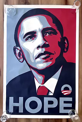 Shepard Fairey Obama 2008  Hope  Campaign Poster Print 24x36 • $399