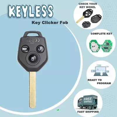 433MHz 4D62 Chip Remote Car Key  Fob For Subaru Forester Outback Liberty Impreza • $16.20