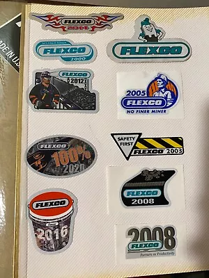 Nice Lot Of 10 Different Flexco Mining Stickers • $12