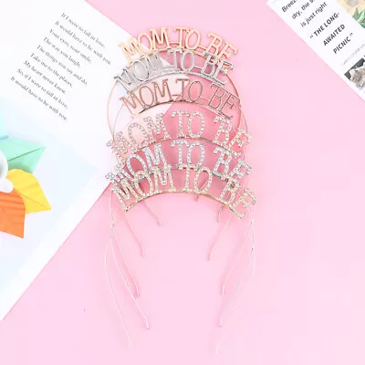 Rose Golden Silver Color Mom To Be Tiara Crown Headband For Party DecoratioN8 Le • $3.05