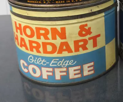 Vintage Horn & Hardart Gilt Edge Coffee Tin Can 1 Lb. Horn & Hardart NY & PA • $24.99