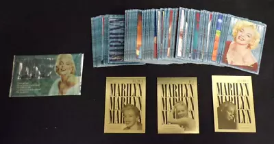 Marilyn Monroe 1993 Sports Time Cards Partial Set Gold Foils Collection 75 Cards • $0.99