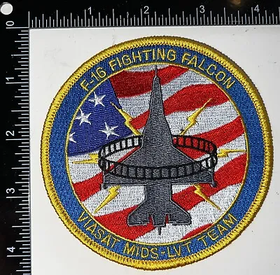 USAF F-16 Fighting Falcon VIASAT MIDS-LVT Team Patch • $22