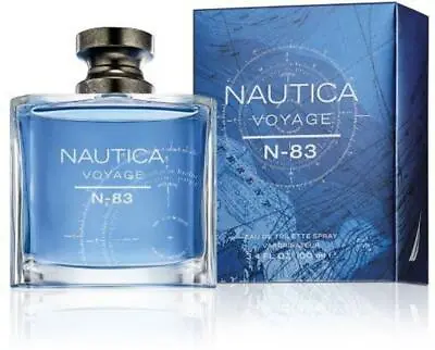 NAUTICA VOYAGE N - 83 For Men 3.3 / 3.4 Oz Edt Cologne New In Box • $18.96