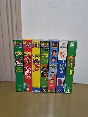 Wiggles 5x VHS Bundle + Barney + Fireman Sam • $50