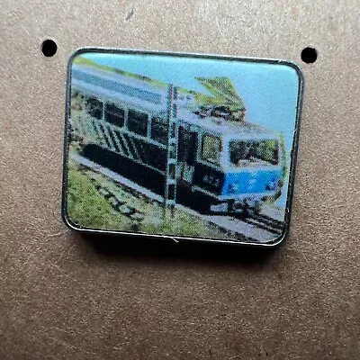 Lapel Pin Train City Transit Electric Train Engine Image Metal Jacket Tac Used • $8.99