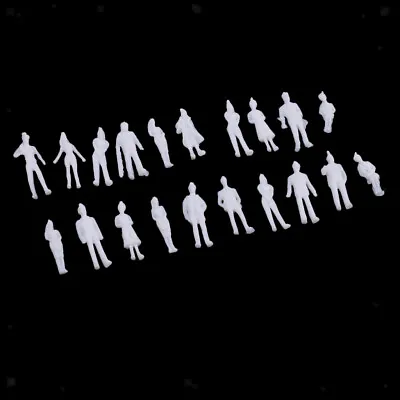 20-Piece 1/100 Scale Unpainted Model People Architectural Figure Miniature . • £5.51