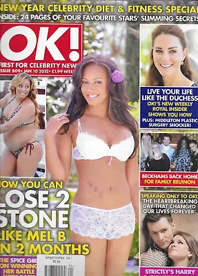 Ok Magazine Mel B Kate Middleton David Beckham Diet And Fitness Special 2012 • £16.59