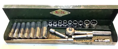 Vintage 1/4  S-K Socket Set (incomplete) • $85