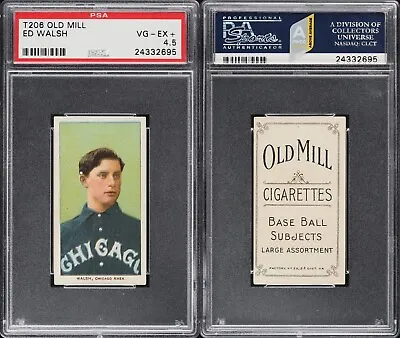 1909-1911 T206 ED WALSH Chicago White Sox HOF PSA 4.5 ***Low Pop Old Mill*** • $3289.99