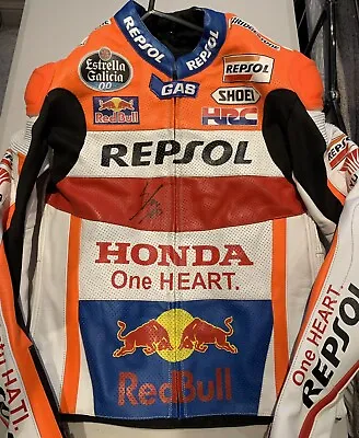 Marc Marquez Signed 2022 Repsol Honda Replica Race Suit / Jacket + C.O.A. • $2487.26