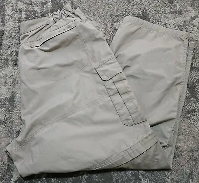 Craghoppers Mens Beige Convertible Zip Off Trousers SolarShield Size 42S • £17.99