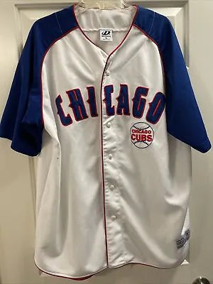 VTG MLB Chicago Cubs Baseball Jersey XL Dynasty White  • $18.90