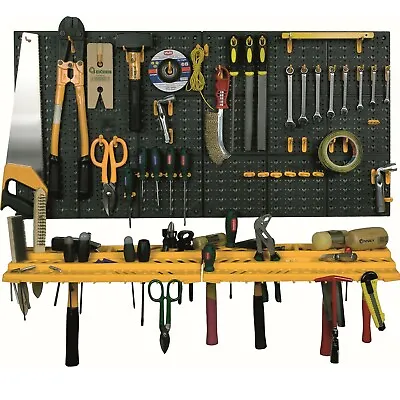 £24.99 • Buy Wall Mounted Garage Workshop Plastic Tool Organiser & Storage Panel Rack Kit