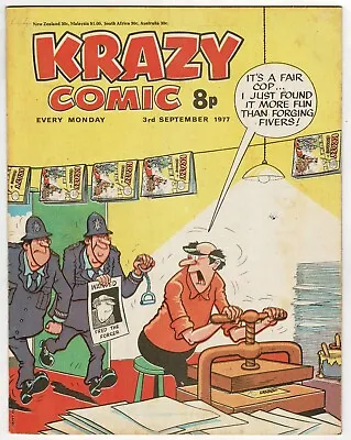 Krazy Comic 3rd September 1977 (Cheeky Buytonic Boy Paws Pongo) - Combined P& • £1.25