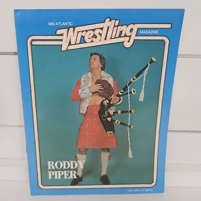 Mid-Atlantic Wrestling Magazine Volume 4 No.4 Roddy Piper Vtg Wrestling Magazine • $69.95