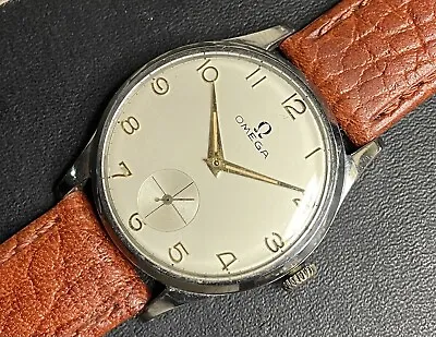 Vintage 1950’s Omega Men’s Wristwatch- Ref 1272 Caliber 266 Manual Wind. • $1650