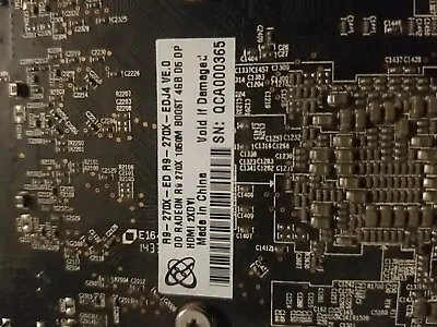 XFX AMD Radeon R9 270X BOOST 4GB  PCI Express Graphics Card. • $59.99