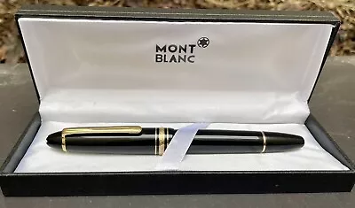 Montblanc Meisterstuck 4819 Fountain Pen 14k Gold 585 Nib Germany • $175